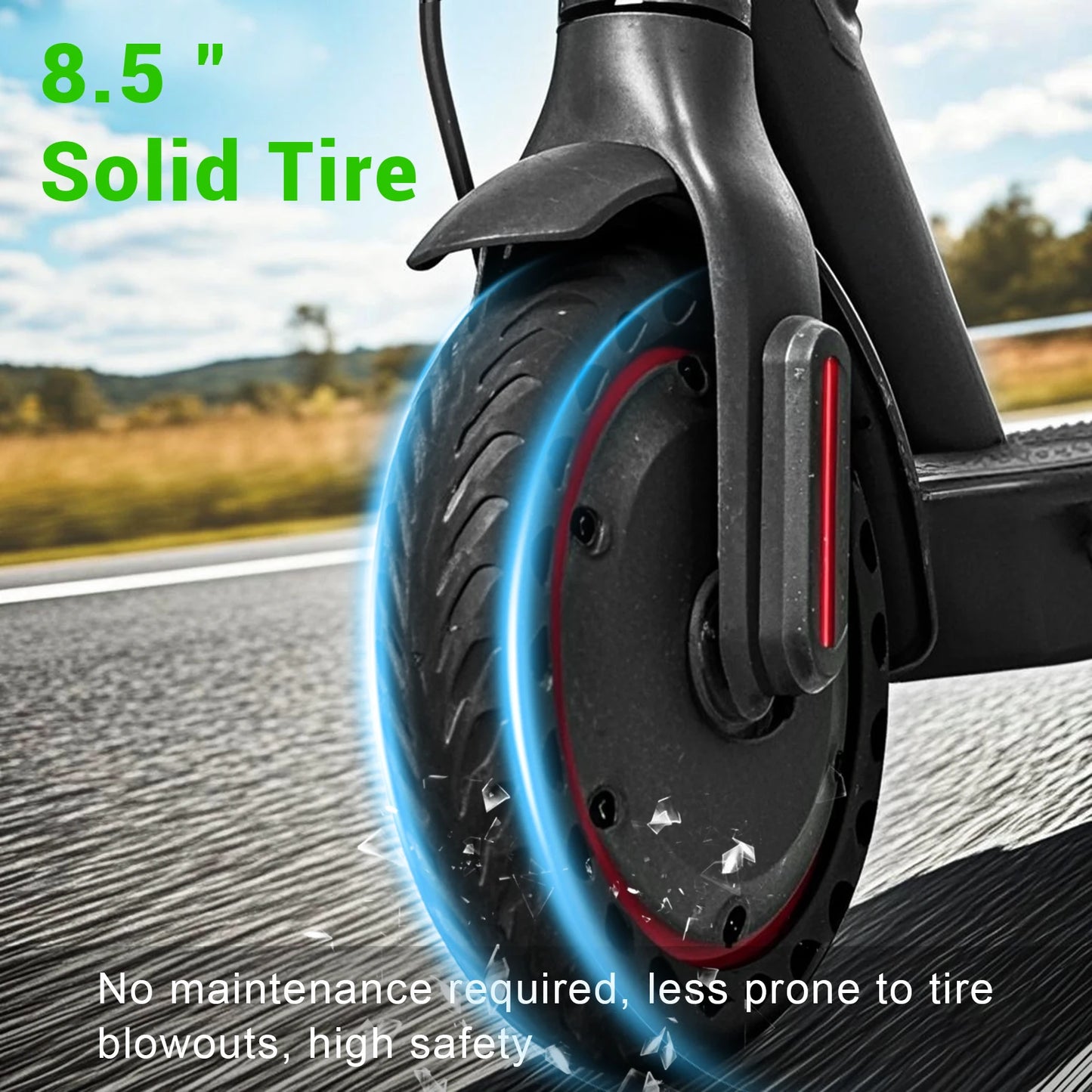 AOVOPRO ES80 500W Electric Scooter for Adults 35KM Long Range 31KM/H Fast Speed Folding Electric Scooter 8.5 Inch Smart Escooter.