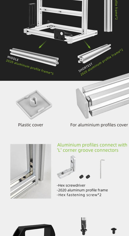 METALFISH BlockCase Aluminum Open Frame Case Support ATX/M-ATX Mainboard GPU Mount Horizontally 240 Water Cooler Gaming Cabinet.