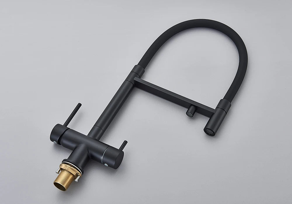 Black Grey Filtered Kitchen Faucet Water Filter Kitchen Faucets Filter Faucet Mixer Water Purification Water Drinking Water Taps