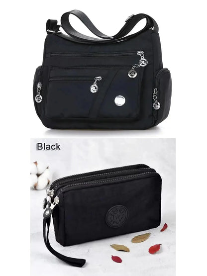 Women Nylon Waterproof Bag Messenger Bags For Lady Crossbody Large Capacity Travel Shoulder Bag Casual Handbags High Quality