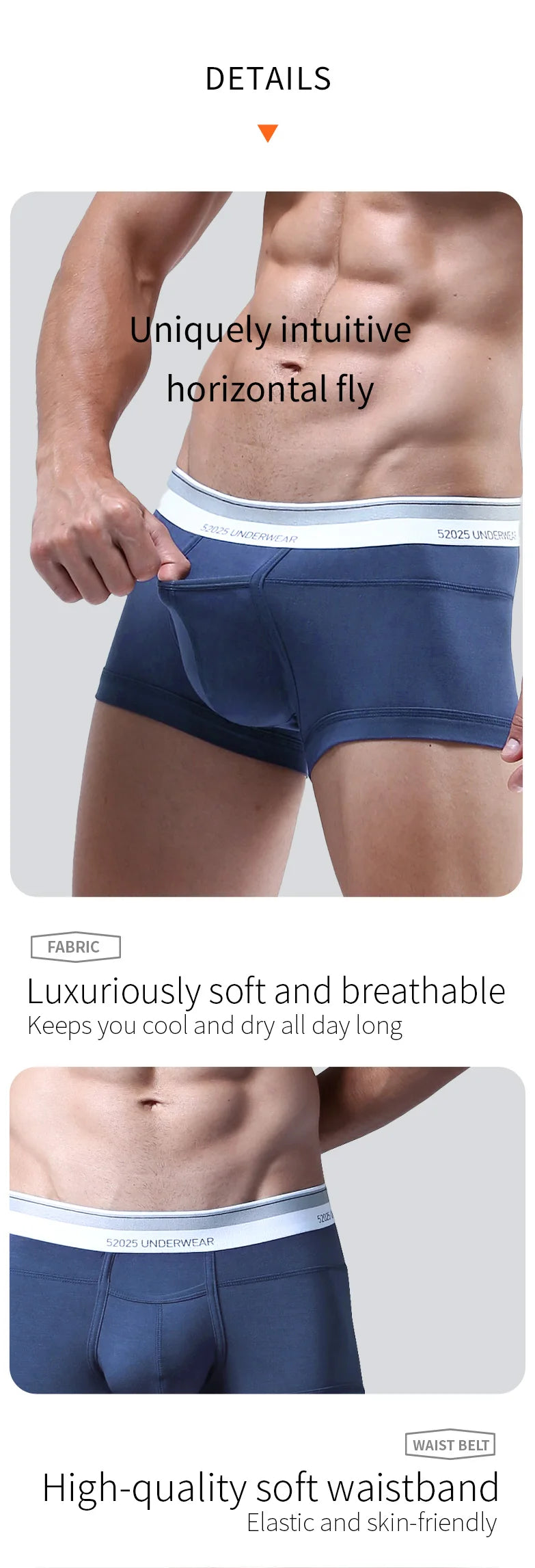 52025 Micromodal-Boxershorts/Badehose für Herren – höchster Komfort, ultimative Weichheit und luxuriöses Gefühl. Stilvolle und extrem bequeme Passform