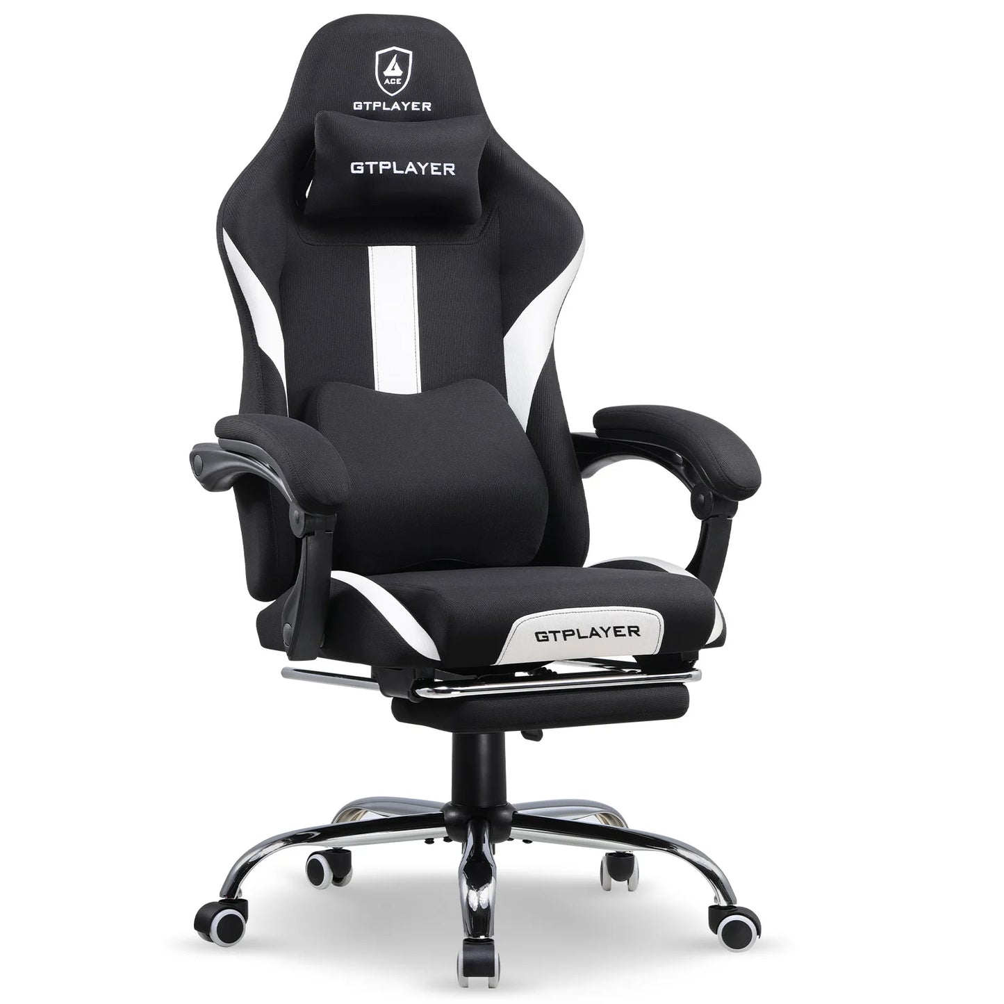 GTPLAYER Gaming Stuhl, Gamer Stuhl, Atmungsaktiver Bürostuhl aus Hochwertigem Stoff, Ergonomischer PC-Stuhl, Verstellbarer