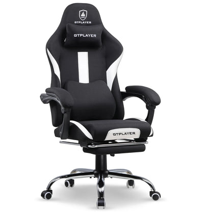 GTPLAYER Gaming Stuhl, Gamer Stuhl, Atmungsaktiver Bürostuhl aus Hochwertigem Stoff, Ergonomischer PC-Stuhl, Verstellbarer
