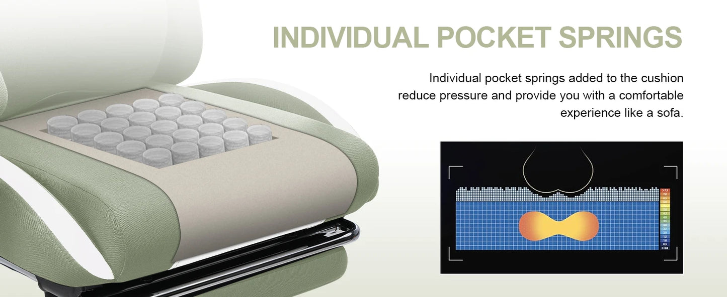 GTPLAYER Gaming Stuhl, Gamer Stuhl, Atmungsaktiver Bürostuhl aus Hochwertigem Stoff, Ergonomischer PC-Stuhl, Verstellbarer