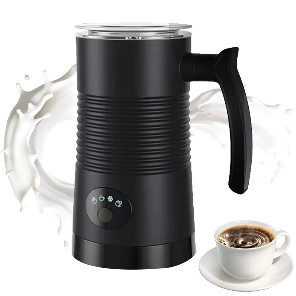 350ml Electric Milk Frother Milk Foam Machine for Coffee Latte 4 in 1 Hot and Cold Foam Maker Automatic Milk Frother Foamer.