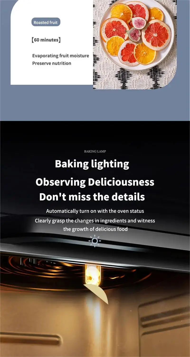 1350W Large Capacity Electric Air Fryers Oil-free Automatic Household Kitchen 360°Baking Convection Oven Deep Fryer without Oil.