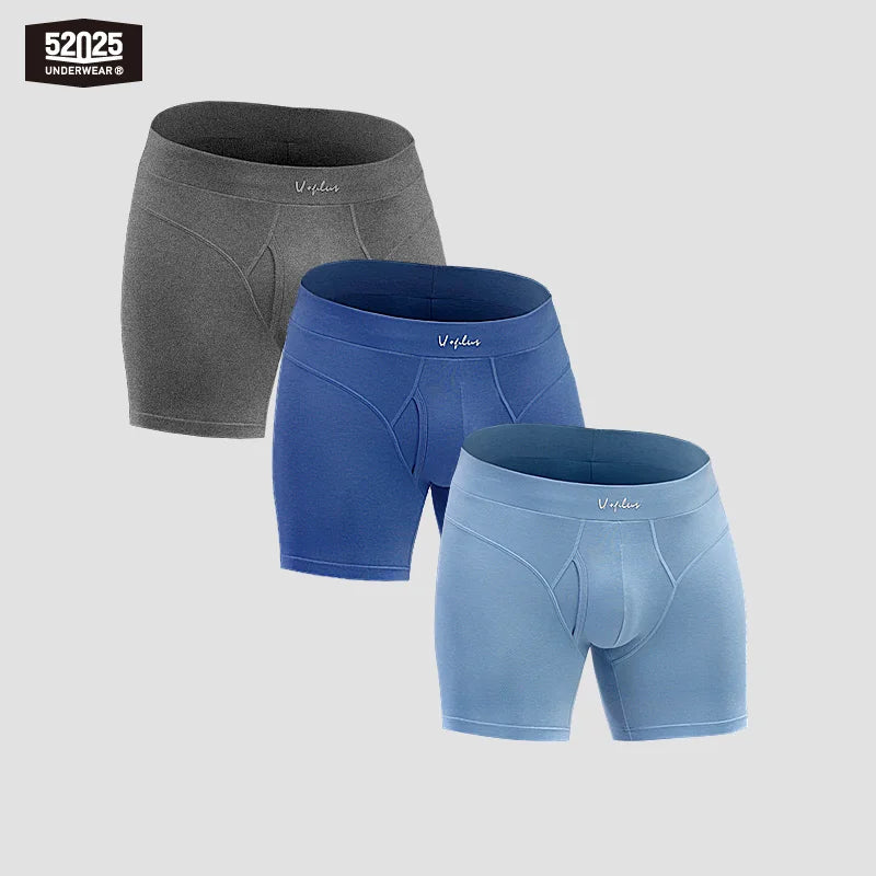 Hochwertige Herren-Boxershorts 52025 – weiche und bequeme Boxershorts aus Baumwollmodal. Ultimativer Komfort und Stil mit langen Boxern