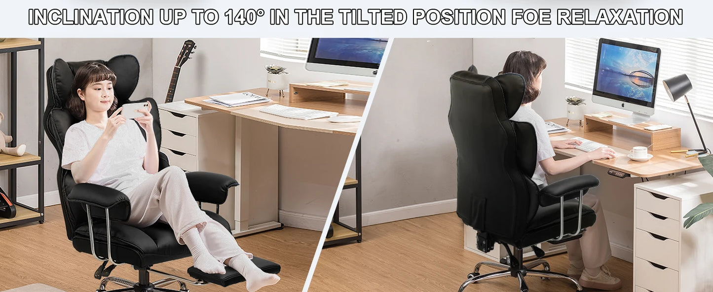 GTPLAYER Gaming Stuhl, Gamer Stuhl, Ergonomischer Bürostuhl mit Fußstütze, Stoffoberfläche, Federsitzkissen, Gaming Chair