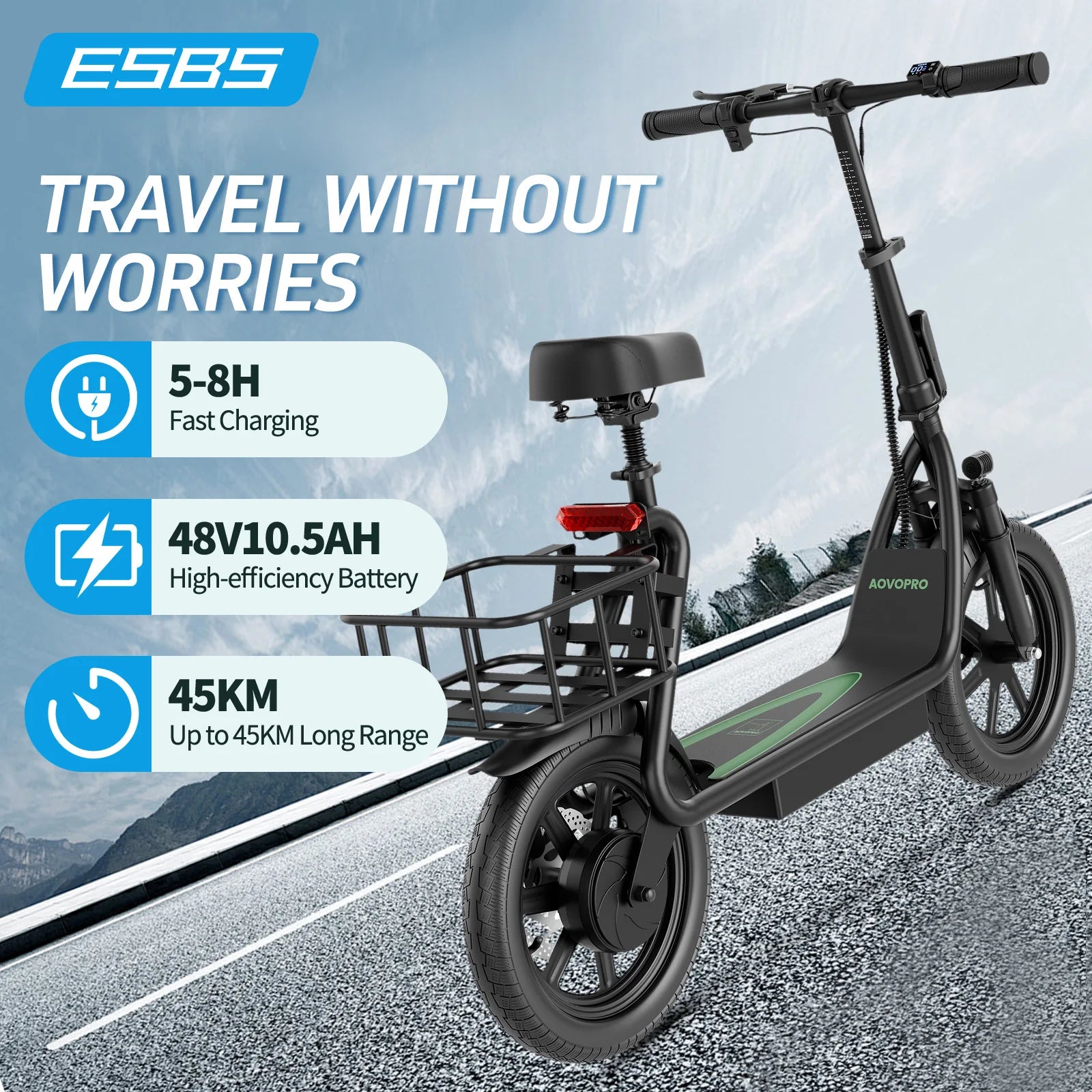 JUICEASE 500W Electric Scooter 10.4/22.5AH Battery Phone Holder Powerful Escooter 45-100KM Max Range Smart Electric Kick Scooter.