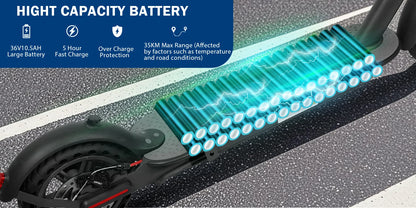 2025 Upgrate AOVOPRO Smart APP Electric Scooter 350W/500W Powerful Motor 36V/42V 25-45KM  Range Adults EScooter with Dual Brake