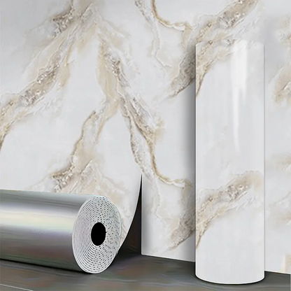 Marble Pattern Wall Panel Peel and Stick Wallpaper Decorative European Style Wall Art for Living Room Bedroom Home Decoration