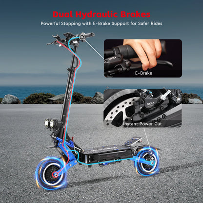 HALO KNIGHT T108Pro 6000W Adult Electric Scooter Dual Motor 95KM/H Fast E-scooter Foldable E Scooter 60V 38.4Ah Top Motorcycle.