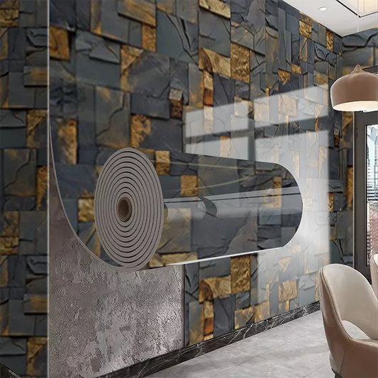 Imitation tile self-adhesive PVC marble waterproof wall sticker for living room kitchen bedroom decoration sticker