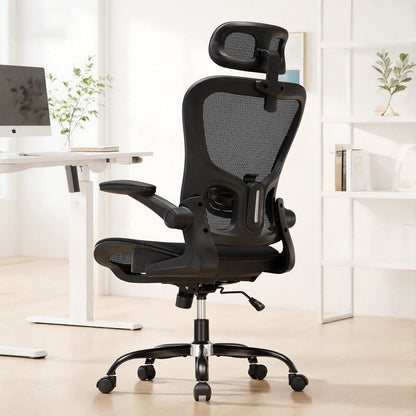 GTPLAYER Bürostuhl Ergonomisch, Schreibtischstuhl mit Verstellbarer Kopfstütze,Gaming Stuhl Wippfunktion, Chefsessel aus Mesh