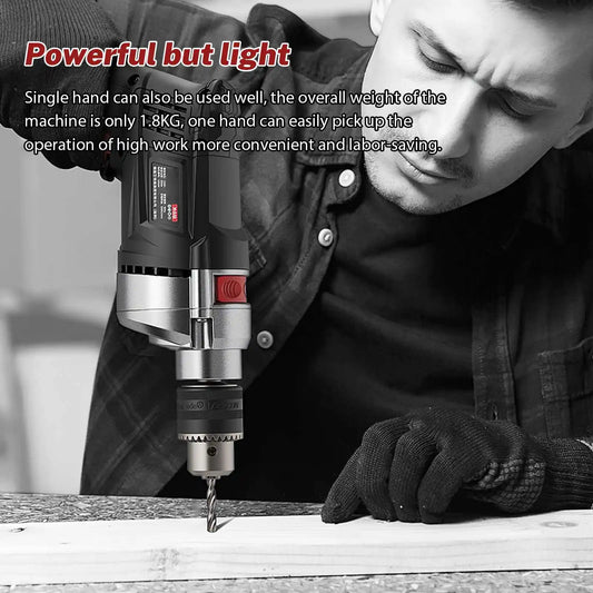 Elektrische Bohrmaschine Schlagbohrmaschine Multifunktions Variable Geschwindigkeit Holz Metall Stein Abschneiden Haushalt Wand Loch Bohren Elektrowerkzeuge