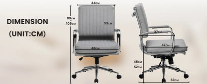 COMHOMA Chefsessel Bürostuhl Ergonomischer Schreibtischstuhl Drehstuhl Computerstuhl mit Armlehnen Schminktisch Stuhl