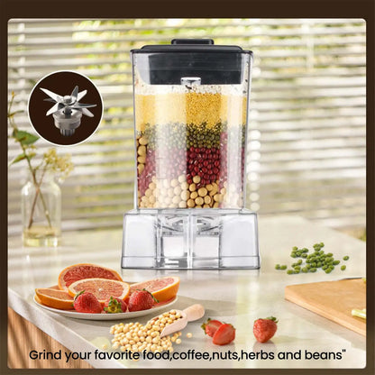 6000W Professional Table Mixer for Ice Nuts Fruit 2.5L Container Heavy Duty Blender Smoothie Maker Kitchen Appliance.