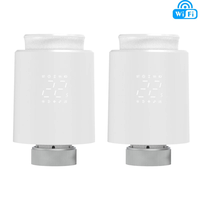 EZAIOT Smart Tuya Wifi/ZigBee3.0 Radiator Actuator TRV Programmable Thermostatic App Remote Temperature Controller Alexa Google