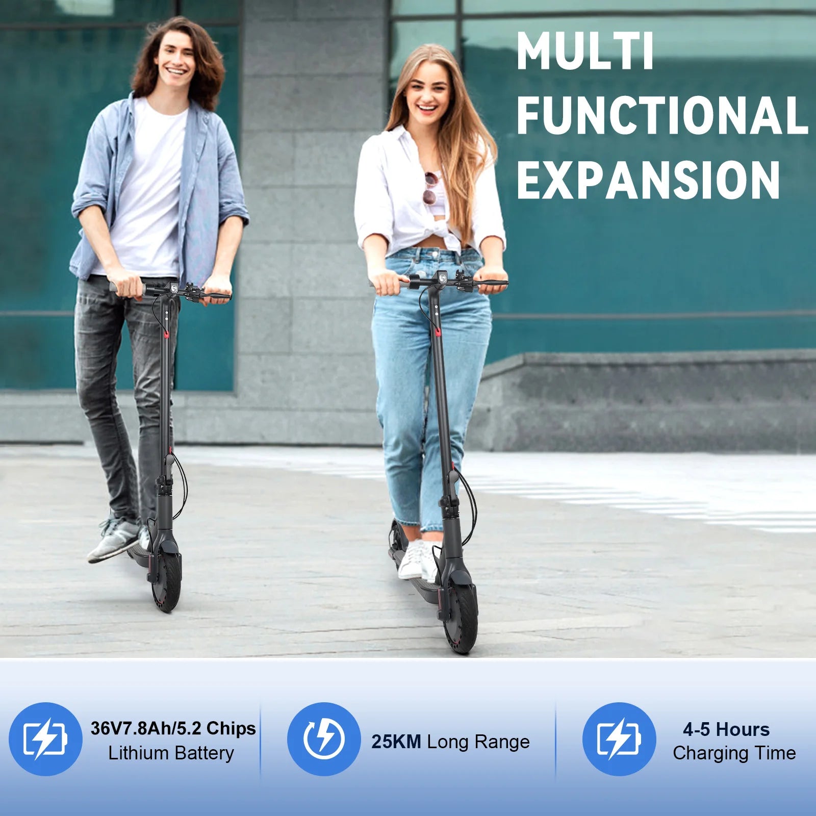 JUICEASE TX01 Electric Scooter for Adults 7.8Ah 350W Powerful Motor up to 31KM/H Speed Smart APP Electric Scooter with 5.2 Chips.