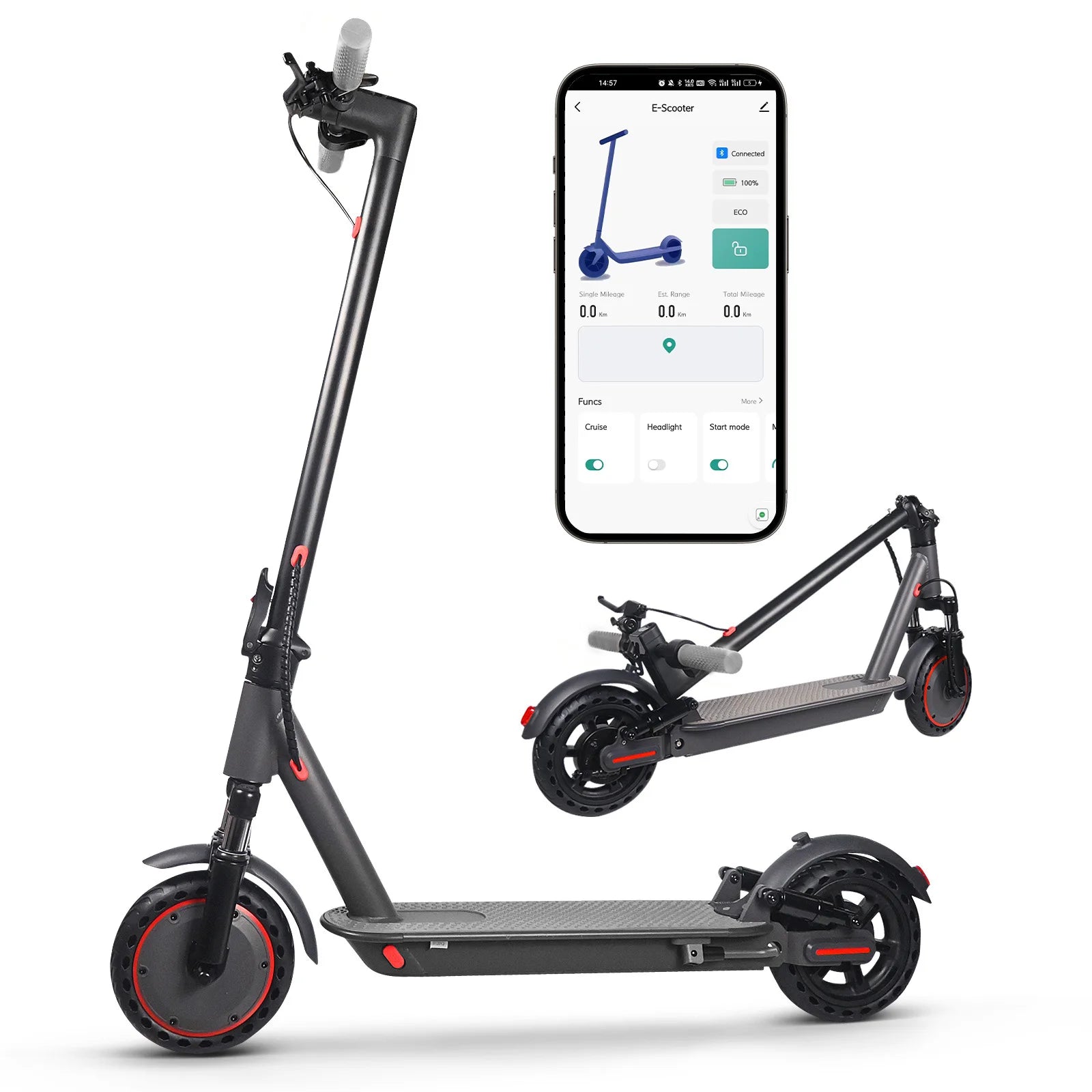 JUICEASE AP07 Electric Scooter 35KM Range 8.5Inch Escooter 350W/600W Power 31KM/H APP Scooter Electric Dual Damping Turn Signal.