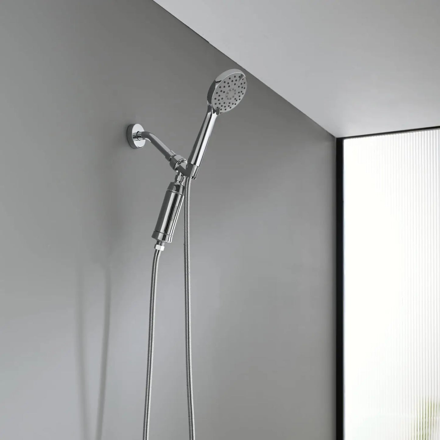 Wheelton SPA Bathing Remove Chlorine Water Filter Purifier Shower Filtration Soft Water Attach Extra 3 Cartridges.