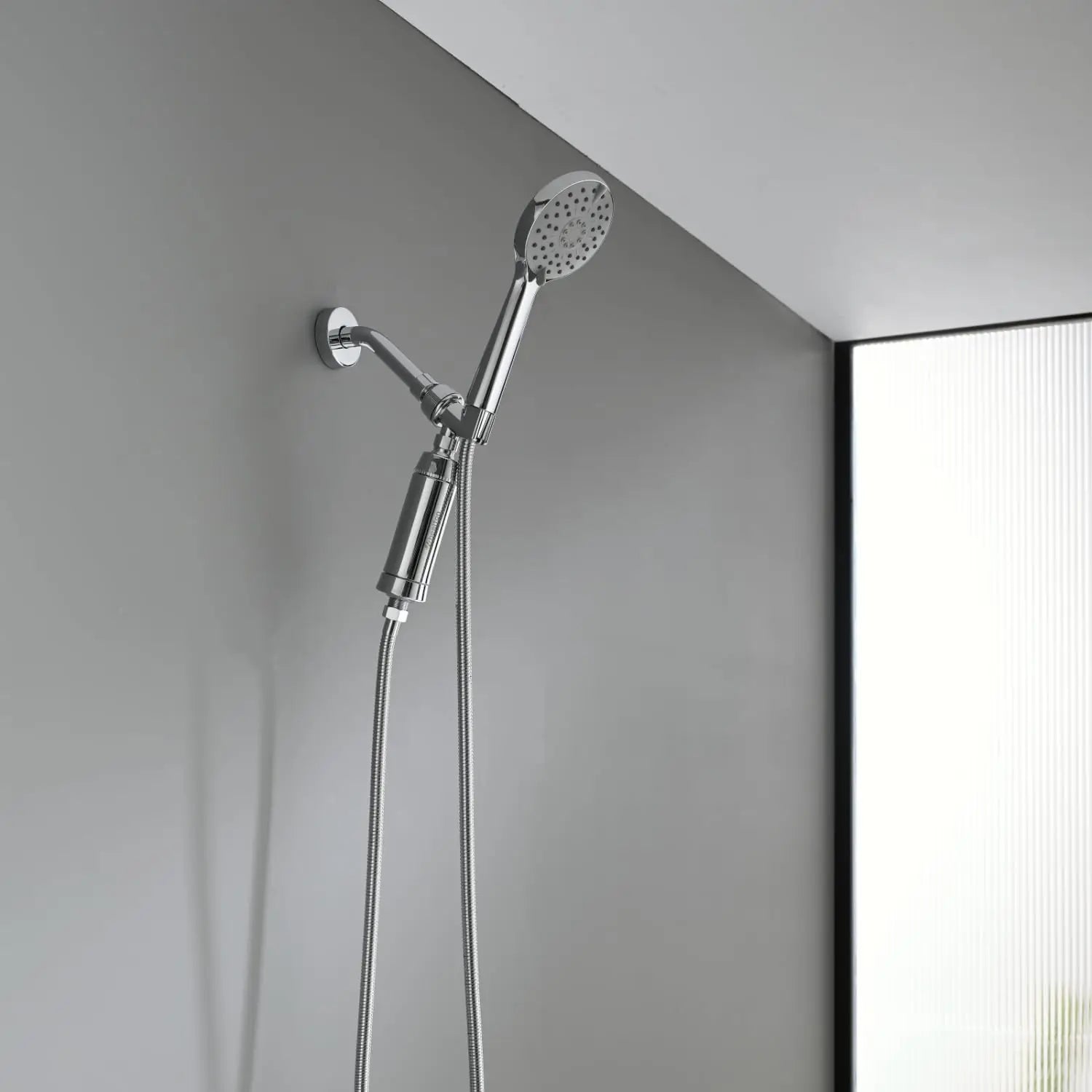 Wheelton SPA Bathing Remove Chlorine Water Filter Purifier Shower Filtration Soft Water Attach Extra 3 Cartridges.