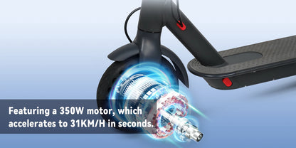 JUICEASE TX01 Electric Scooter for Adults 7.8Ah 350W Powerful Motor up to 31KM/H Speed Smart APP Electric Scooter with 5.2 Chips.