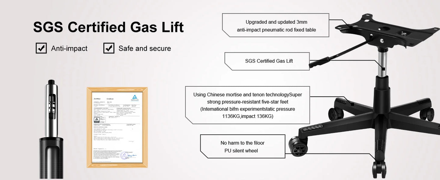 GTPLAYER Gaming Stuhl mit Fußstützen Bluetooth Lautsprecher Musik Stuhl Ergonomischer Computerstuhl Schreibtischstuhl