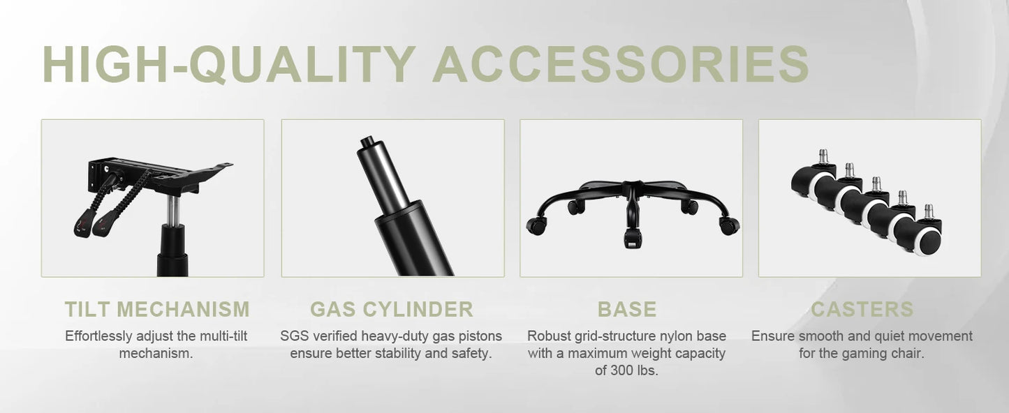 GTPLAYER Gaming Stuhl, Gamer Stuhl, Atmungsaktiver Bürostuhl aus Hochwertigem Stoff, Ergonomischer PC-Stuhl, Verstellbarer