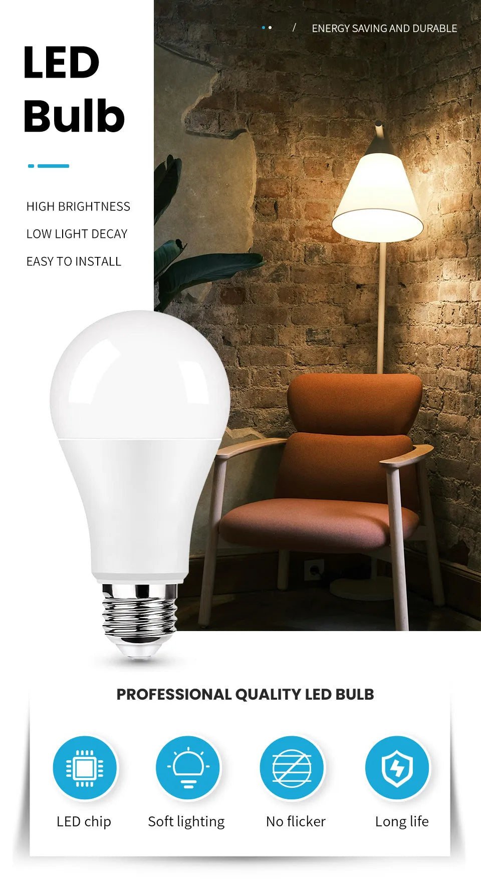 24 stücke Led-lampe E27 AC220V Led-leuchten 12 W 15 W Energiesparlampe Warm Kalt Neutral Licht für Wohnzimmer Hause Innen LED Bombilla.