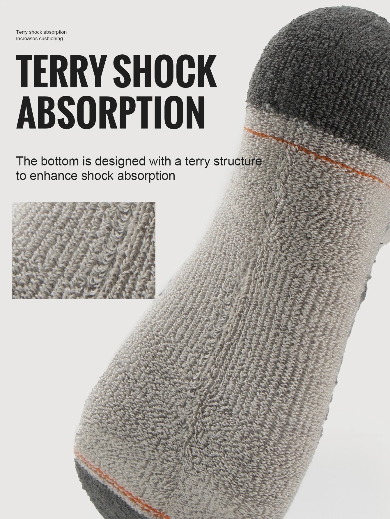 WRELS Merino Wool Socks Hiking Running Socks Soft Lightweight Shock Absorption Damping Mid-Calf Breathable Ankle Cycling Socks.