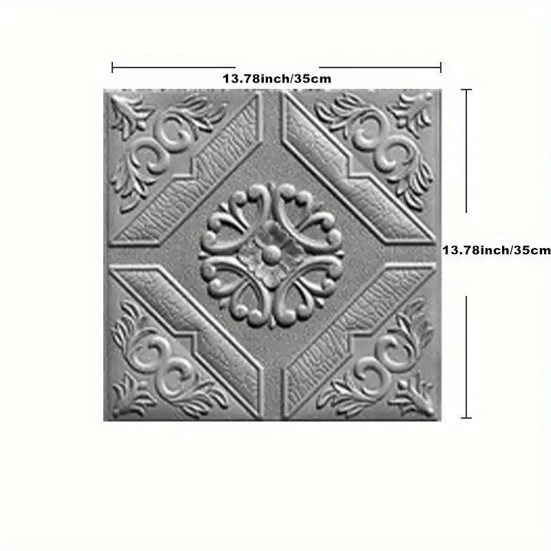 35*35cm Ceiling Roof Decoration Wallpaper Self-adhesive Bedroom 3D Waterproof Background Wall Wallpaper