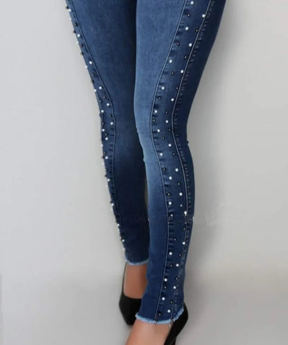New Arrival Women's High Waist Jeans Fashion Slim High Elastic Jeans Skinny Denim Pencil Pants butt shaping jeans S-2XL.