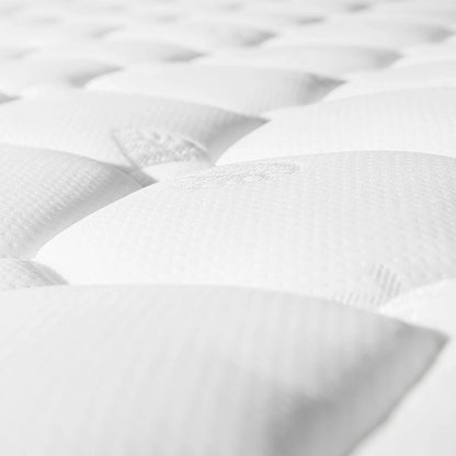 matratzen 140x200 90x200 160x200cm 7 Zonen Kaltschaum Matratze, Taschenfederker, Härtegrad H3, 25cm Höhe,versteppter Mikrofaserbezug-Topping