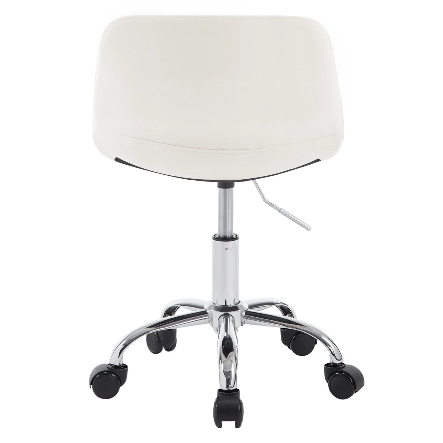 WOLTU Drehbarer Bürostuhl aus Samt, Make-up-Arbeitsstuhl, Ankleidehocker mit Rückenlehne, höhenverstellbarem, gepolstertem Sitz