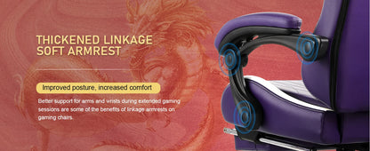 GTPLAYER Gaming Stuhl Gamer Stuhl mit Bluetooth-Lautsprechern und Fußstütze, Dragon Series Bürostuhl, Ergonomischer Gaming-Stuhl