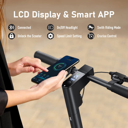 JUICEASE MAX4 Pro 800W Electric Scooter Smart APP 35-45KM Range Adults Electric Scooter Dual Shock Absorber Foldable Escooter.