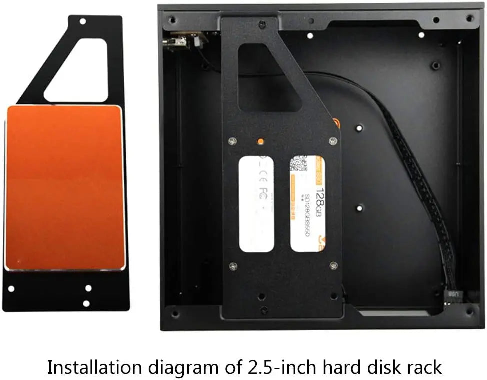 HTPC ITX Case Mini Chassis Computer Aluminum Steel Plate Case Desktop Case Gamer PC Case Gaming Computer Case.