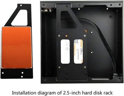 HTPC ITX Case Mini Chassis Computer Aluminum Steel Plate Case Desktop Case Gamer PC Case Gaming Computer Case.
