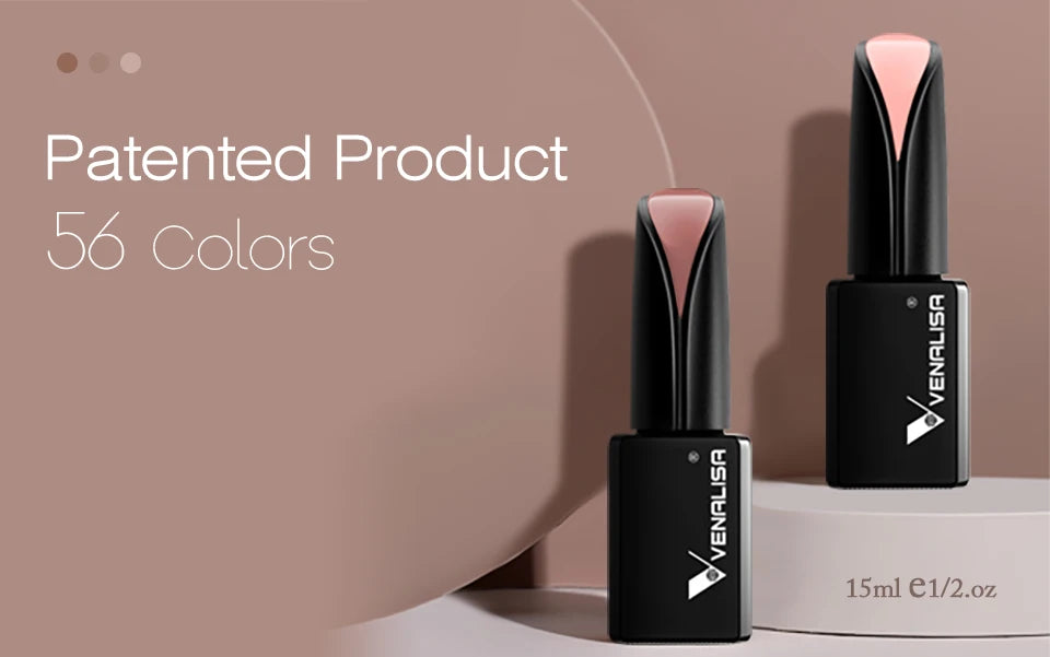 15ml VENALISA Gel Nail Polish Highly Pigmented Full Coverage Nail Gel Lacquer Semi Permanent Beauty Matt Top Coat Gel Varnish.