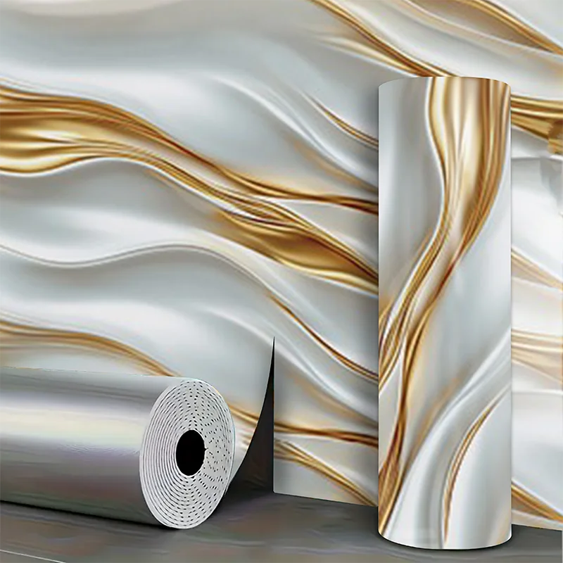 Marble imitation ceramic tile waterproof self-adhesive PVC wall sticker for living room kitchen bedroom decoration stickers