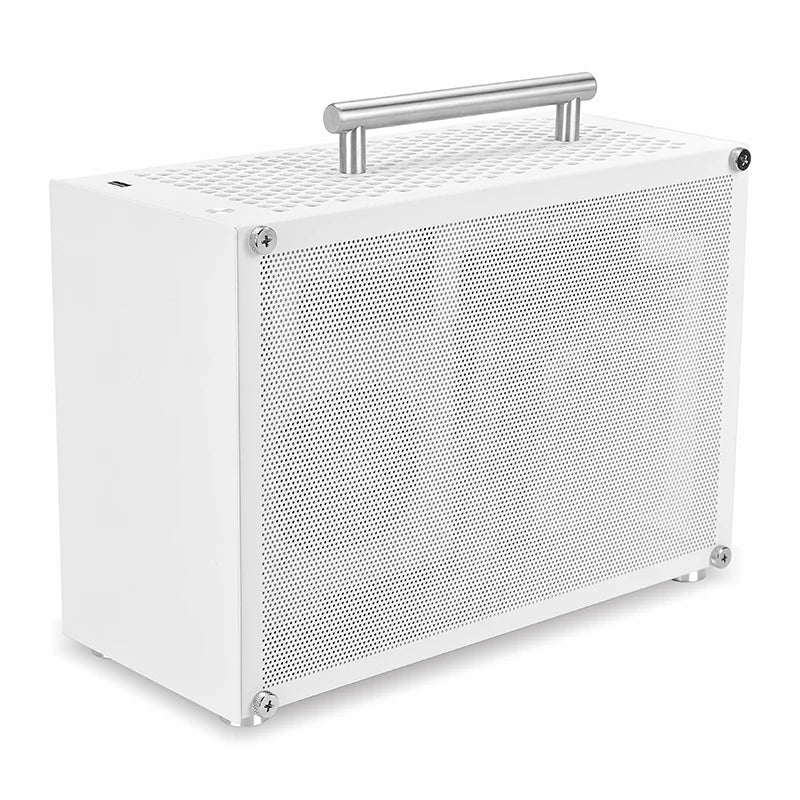 METALFISH T60 Mini ITX Black Case 9L With Acrylic Or Mesh Side Panel and Portable Handle Support SFX PSU/300mm GPU/2*120mm Fan.