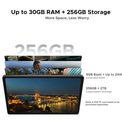 Global Version DOOGEE U11 Pro Android 15 Tablet 30GB(6+24) 256GB 11" HD 90Hz Display 8580mAh Battery Unisoc T7200 Widevine L1.