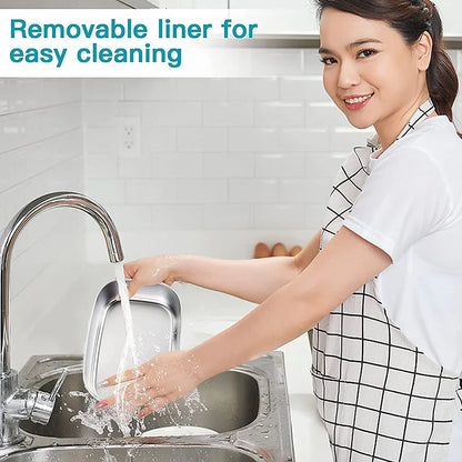 2-In-1 Electric Heating Lunch Box Car+Home 220V 1.5L 60W Portable Stainless Steel Liner Bento Lunchbox Food Container Bento Box.