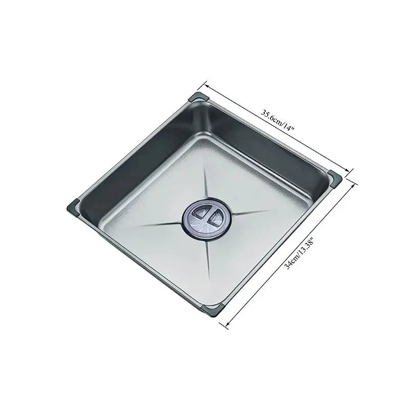 Wasserfall-Küchenspüle aus Edelstahl 304, großes Einzelschlitz-Wasserhahn-Set mit integrierter Digitalanzeige, Seifenspender, Tassenwascher