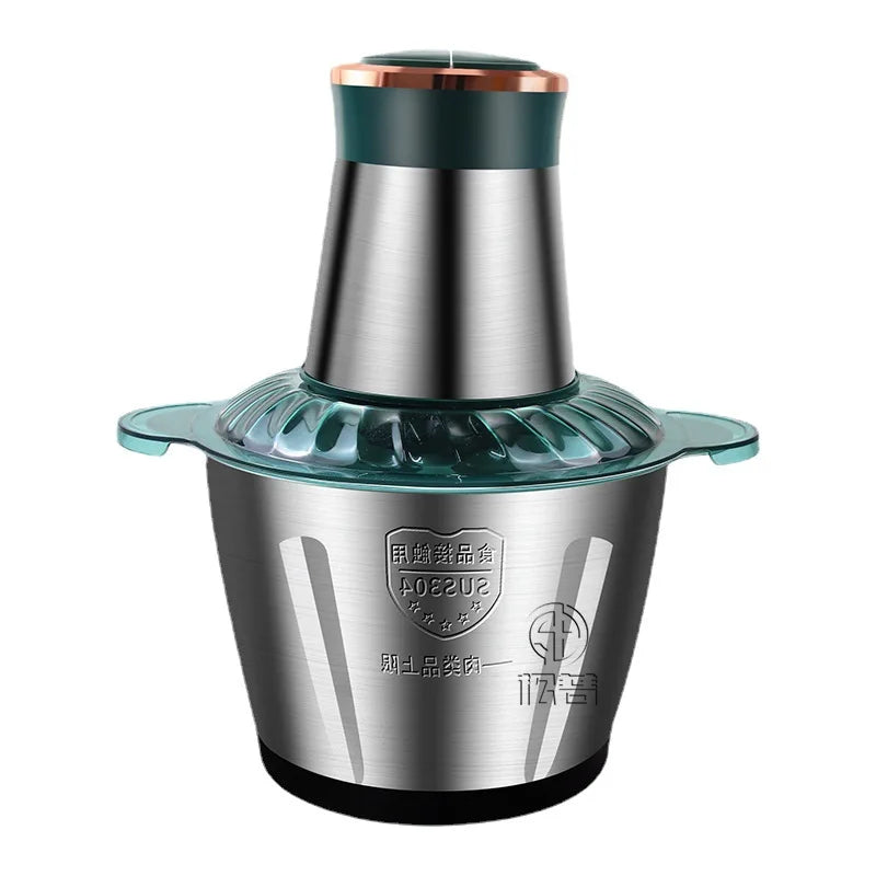 2Speeds 304Stainless Steel Electric Chopper Meat Grinder Mincer Food Processor Slicer Vegetable Food Chopper Meat Slicer Machine.