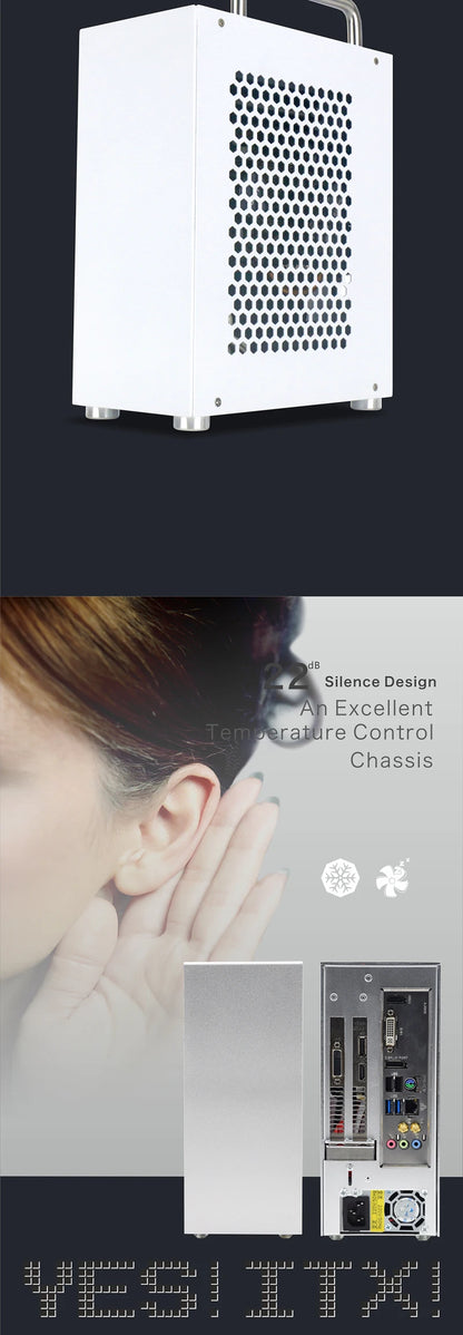 METALFISH S3 MINI ITX Case Aluminum 5 Litre PC Gaming Small Chassis With Handle Support RTX3060/13600 Computer Compact A4 Case.