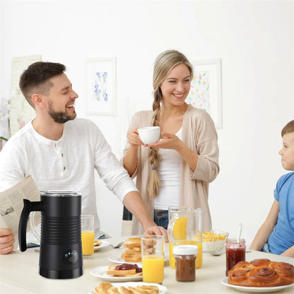 350ml Electric Milk Frother Milk Foam Machine for Coffee Latte 4 in 1 Hot and Cold Foam Maker Automatic Milk Frother Foamer.