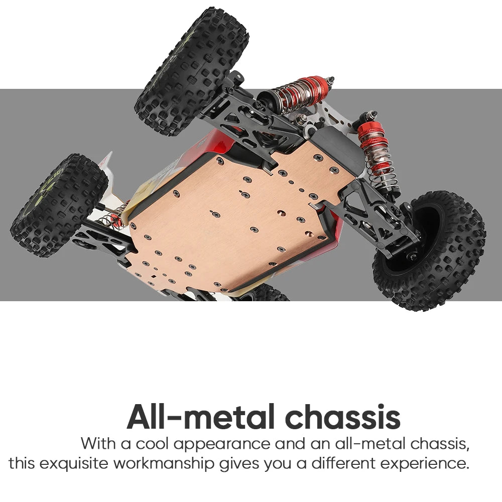 WLtoys 144010 144001 75KM/H 2.4G RC Car Brushless 4WD Electric High Speed Off-Road Remote Control Drift Toys for Children Racing.