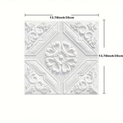 35*35cm Ceiling Roof Decoration Wallpaper Self-adhesive Bedroom 3D Waterproof Background Wall Wallpaper